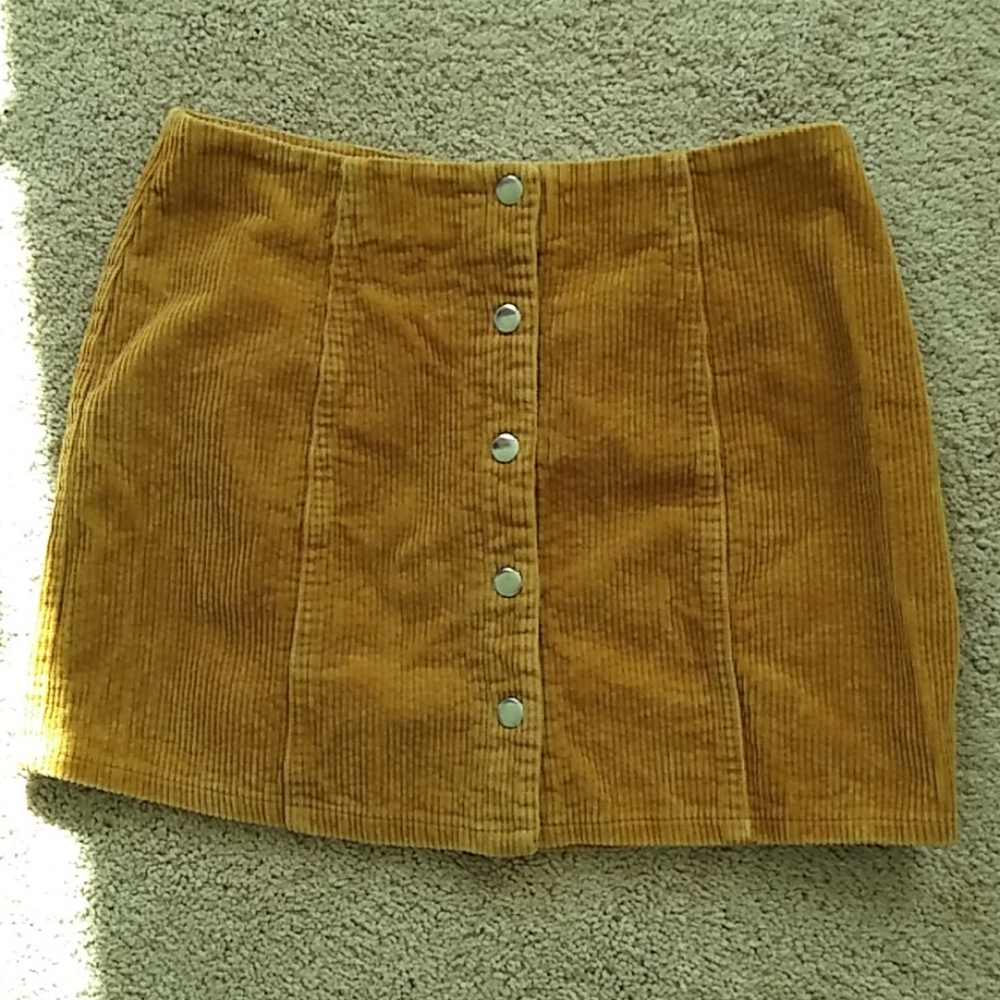 Light brown corduroy skirt size jr large